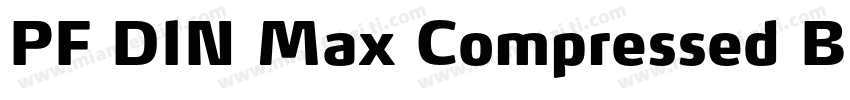 PF DIN Max Compressed Black字体转换